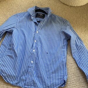 Homme Girls blue button down